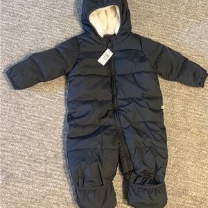 GAP Charcoal Gray Infant Snowsuit